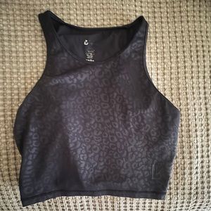 Buffbunny aurora top black leopard. Large.